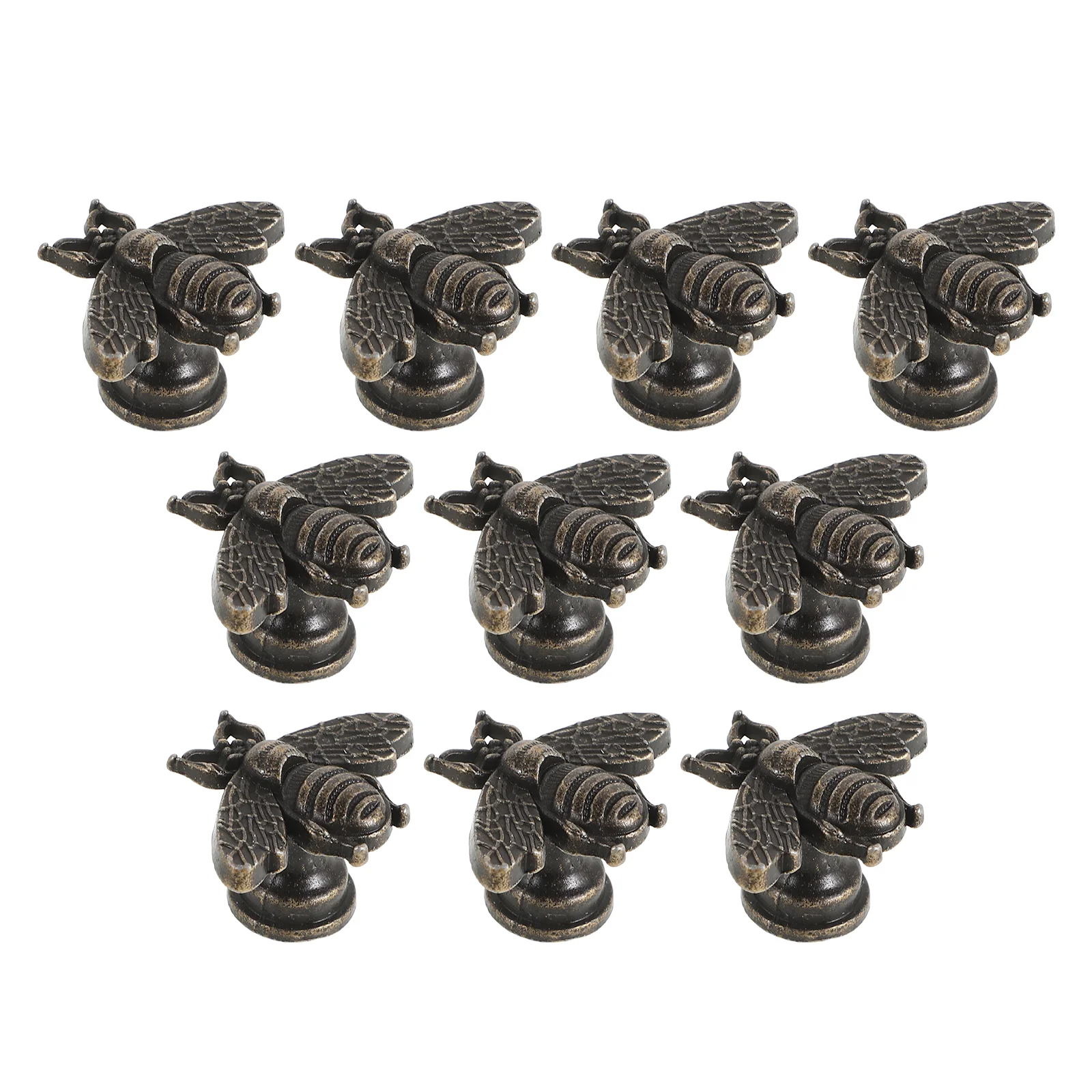 

10 Pcs Drawer Pull Single Hole Door Handle Knob Cabinets Alloy Small Knobs