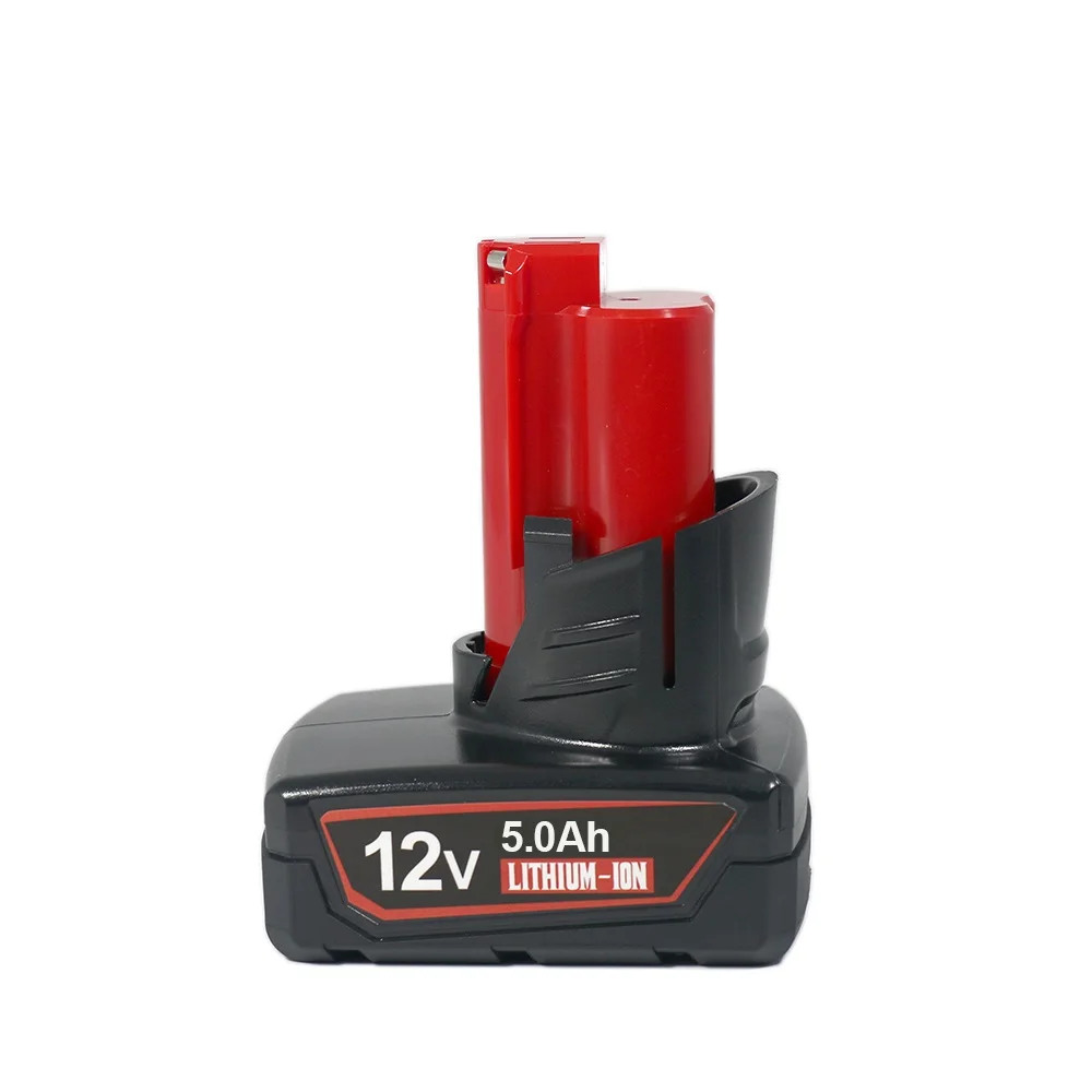 Pro Milwaukee 12V 5Ah 18650 12V M12 6Ah lithiová baterie 6Ah XC 5Ah 6Ah 48-11-2410 5Ah 48-11-2411 12V akumulátorové nářadí Baterie - náhled 3