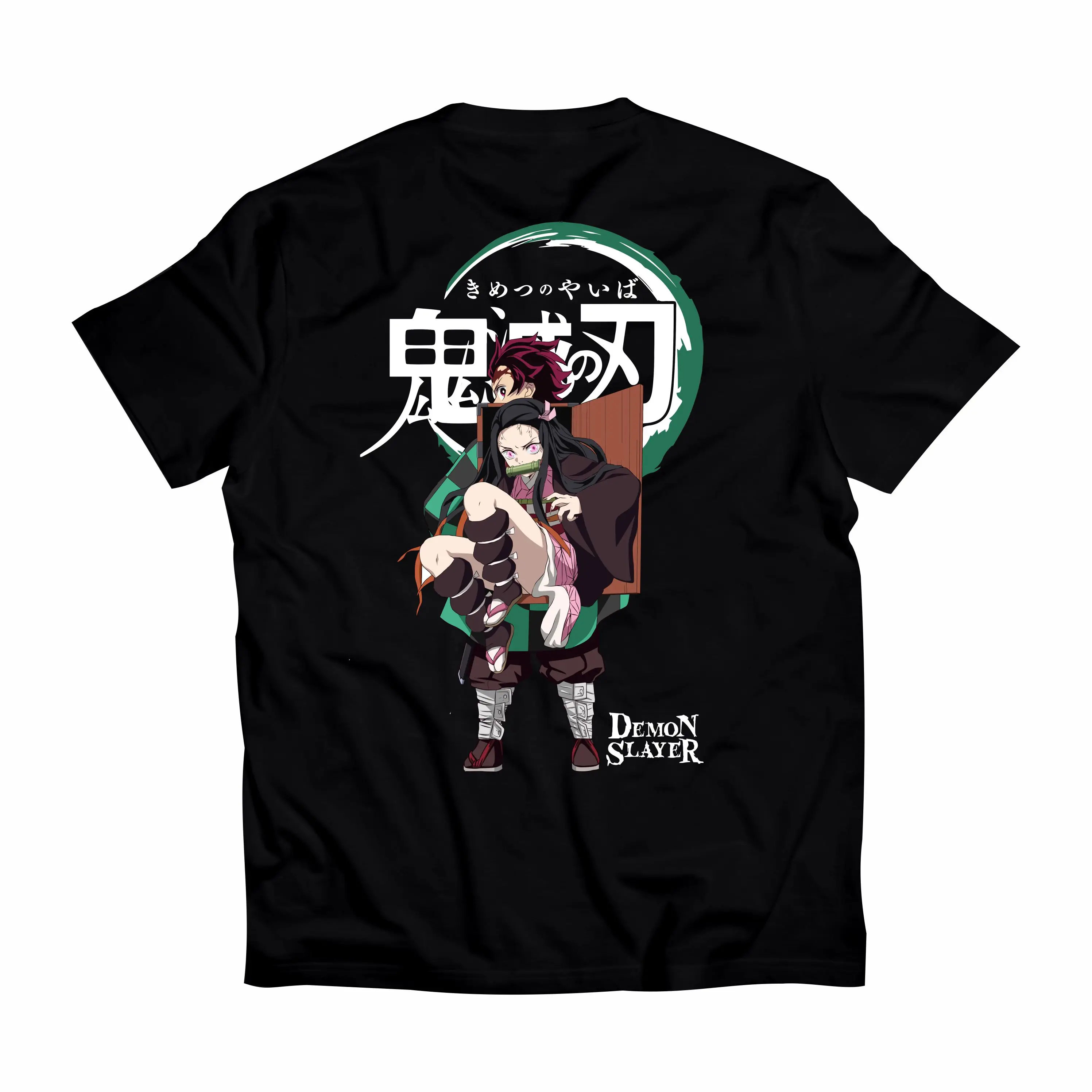 TANJIRO x NEZUKO KAMADO DEMON SLAYER 003  Anime T-Shirt Jepang Baju Wibu Distro Unisex Streetwear Oversize Dewasa Anak