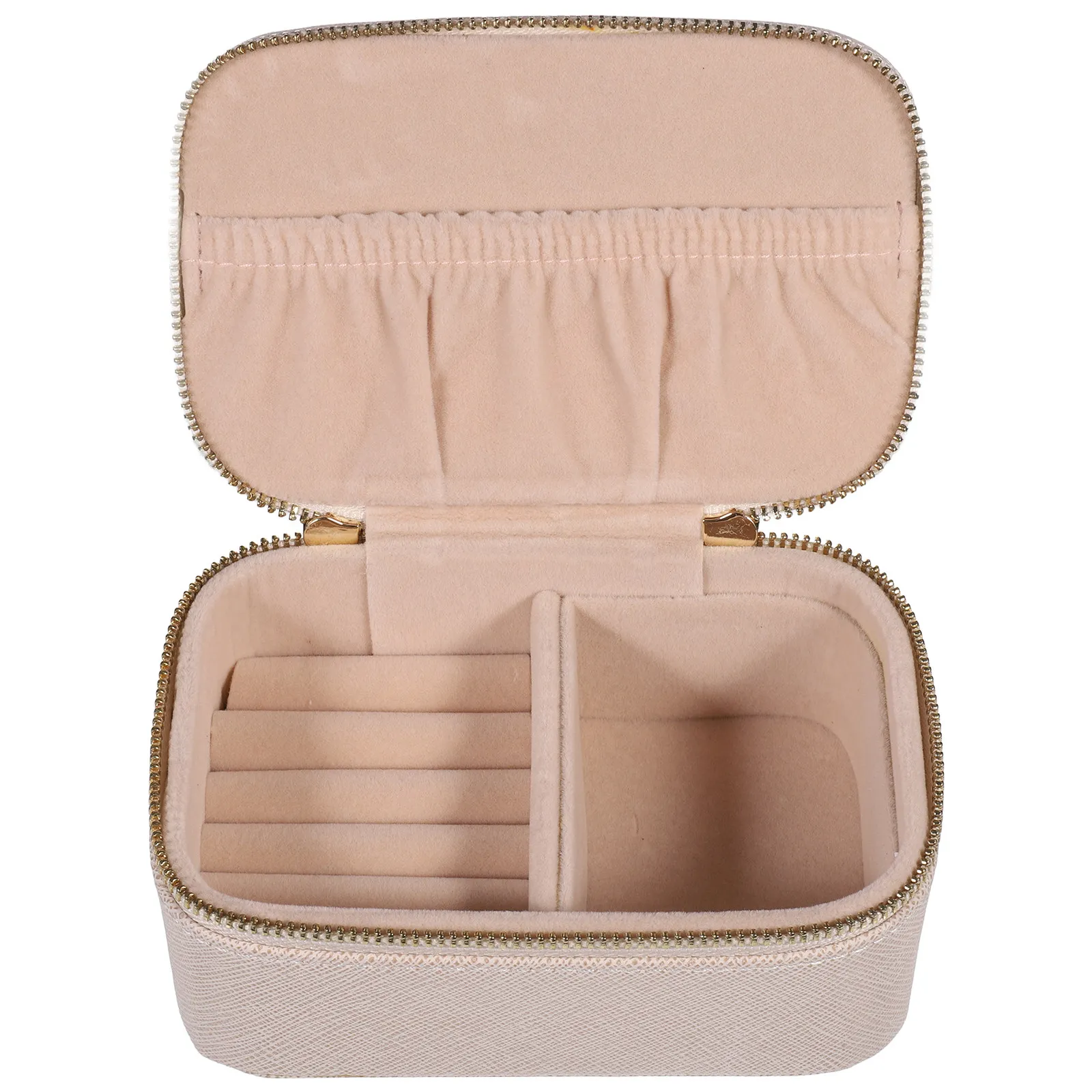 

Jewelry Box Portable Pu Travel Case For Earrings Rings Necklaces Bracelets Women Storage Holder Trinket Box Organizer