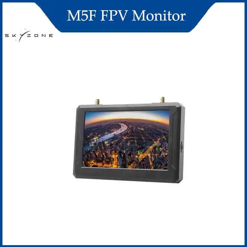 

SKYZONE M5F FPV Monitor 5.8G 48CH Diversity RX 5" LCD 800x480 18650/Lipo 2-6S Roll Wheel DVR 60FPS /AV input and DVR Playback RC