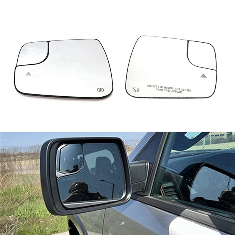 

Car Reversing Mirror Blade With Blind Spot Assist With Heating For Dodge Ram 1500 2500 2019-2022 68402094AA 68402095AA-AS55