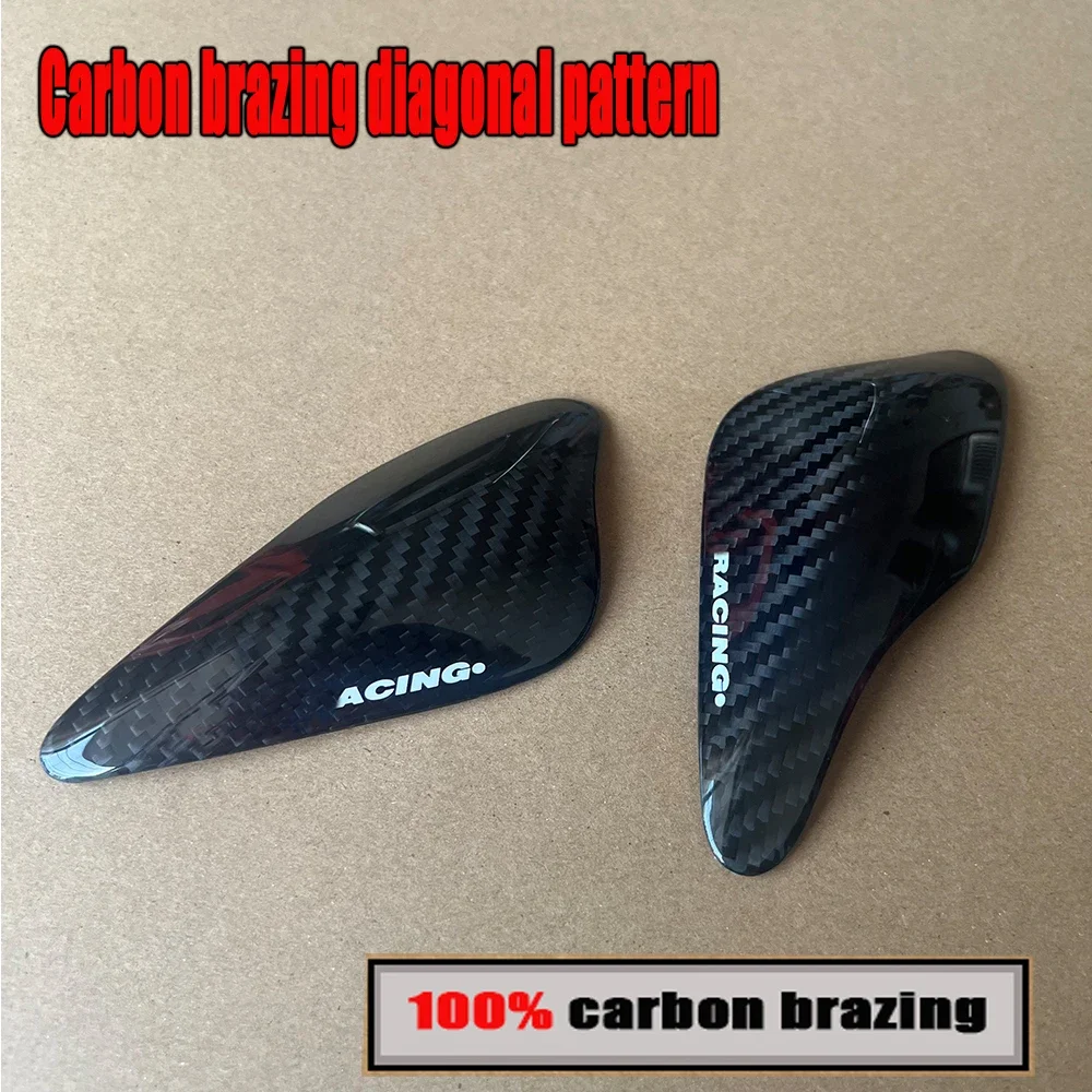 For Triumph Daytona Moto2 765 / Street Triple 765 S R RS 2017-2023 100% Pure 3K Carbon Fiber  Fuel tank protection cover