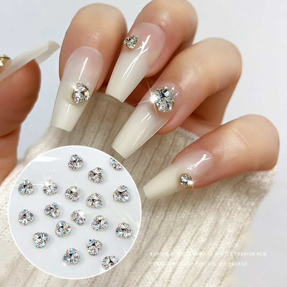 10pcs Sparkling Diamond 3D Nail Art Decoration Shining Luxury Crystal Nail Art Rhinestone DIY Handmade Nail Art Charms