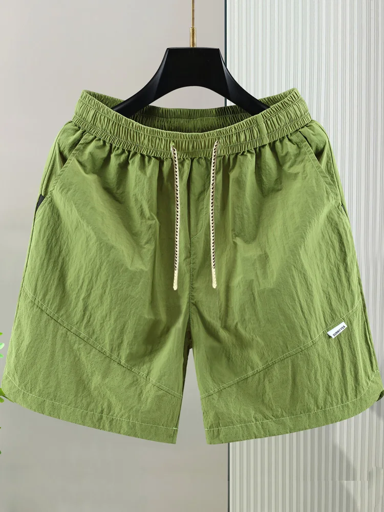 

Мужские повседневные спортивные шорты: дышащие, легкие, летние, для дома, модные, из полиэстера, прямого кроя, со средней посадкой на талии