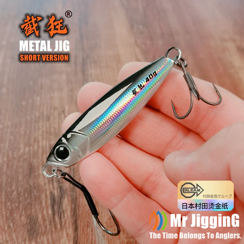 Mr JigginG 5szt 2024 Nowe metalowe przynęty 10g 15g 20g 30g 40g Shore Casting Jigging Lure Sea Bass Fishing Spoon Artificial Bait Tackle