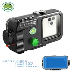 Seafrogs Case For iPhone 16 16pro 16Pro Max 16 Plus Underwater Case Waterproof Diving Cover Mobile Phone Housing With Red Filter