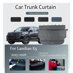 Car Rear Trunk Curtain Cover For DFSK Landian E5 NEV 2023~2026 Retractable Storage Trunk Rack Partition Shelter Auto Accessories