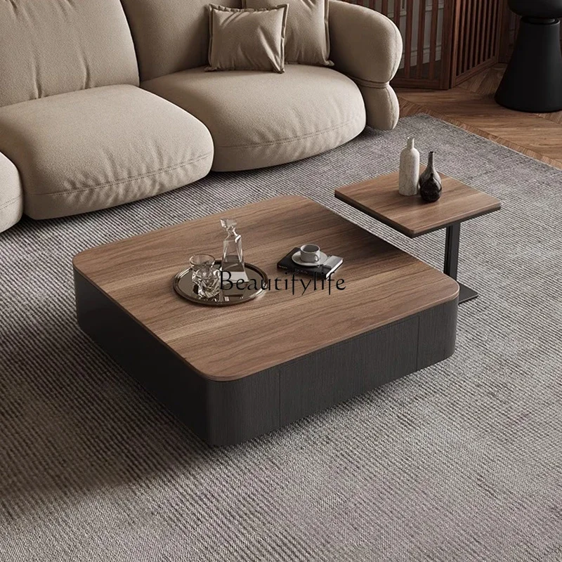 

Medieval style square coffee table Italian minimalist living room household