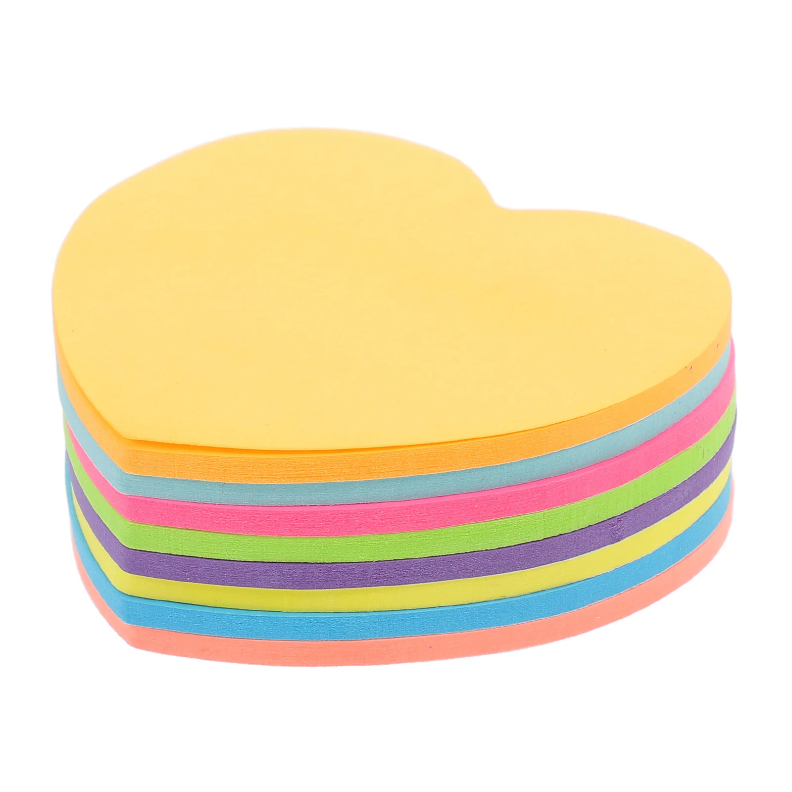 8 كتب مذكرة القلب دفاتر الملاحظات الملونة ذاتية اللصق ملاحظة منصات الكتابة السلسة قابلة لإعادة الاستخدام المحمولة مذكرة ملصقات لمكتب المدرسة