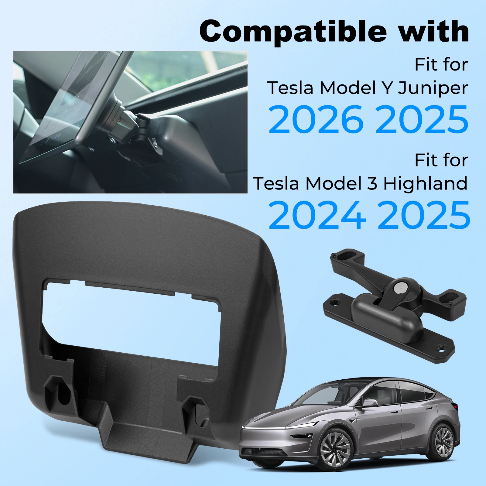 ل تسلا نموذج Y جونيبر 2025 سيارة لتحديد المواقع والملاحة تعديل حامل لنموذج 3 هايلاند 2024 دوران شاشة التحكم المركزية #2