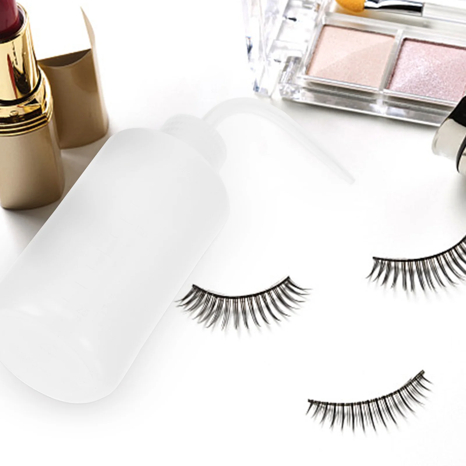 

4Pcs Practical Eye Irrigator 250ml Salon Eyelash Cleaning Bottle Elbow Rinse Squeeze Tool for Extension Lovers