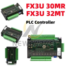 PLC Industrial Control Board FX3U 30MR 32MT Compatible With FX1N FX2N NEWCARVE