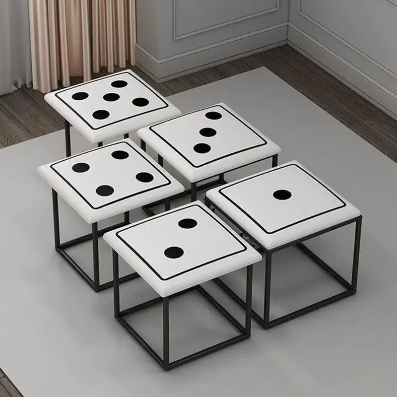 Dice Stool Stool for Children Storage Decoration Baul Gaming Chair Home Furniture Storage Bench Ottoman Storage Furniture