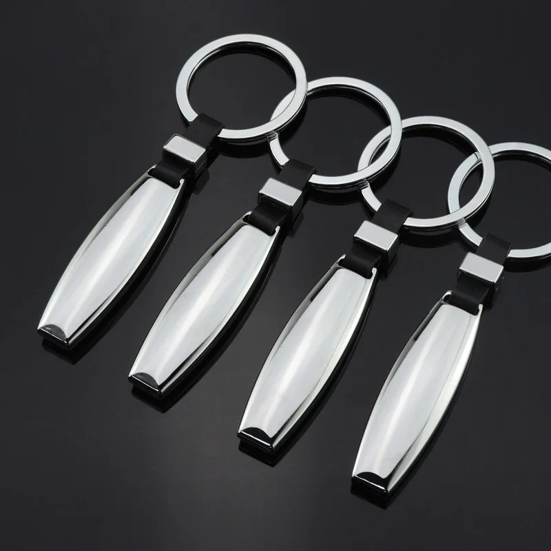 New Blank Water Drop Metal Keychain Men Women Charm Car Rings Party Gift Keychain Jewelry