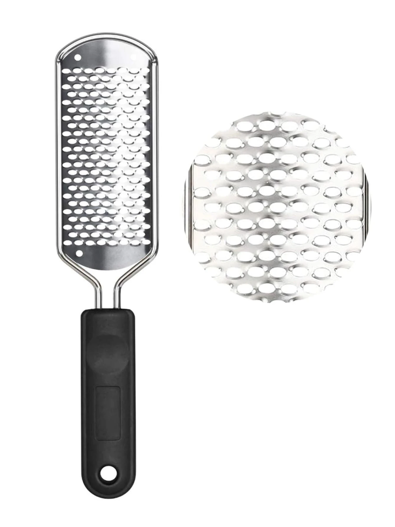 

Профессиональная пилка для ног из нержавеющей стали — съемная, моющаяся и многоразовая для эффективного удаления омертвевшей кожи.