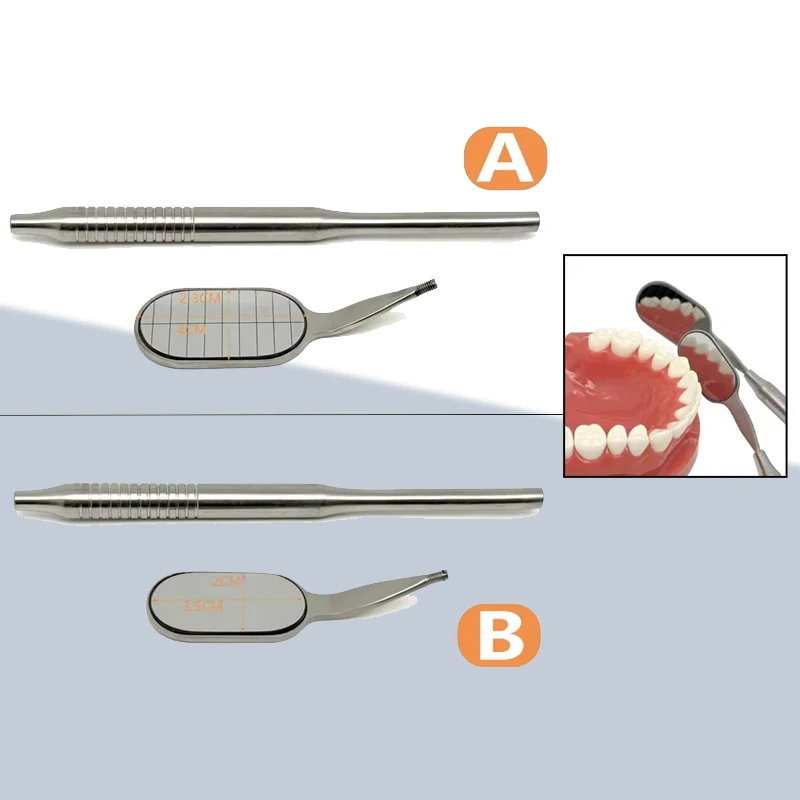 

Стоматологическое зеркало для рта, длинная противотуманная родиевая отражающая поверхность для стоматологических инструментов с удобной ручкой, стоматологическое оборудование