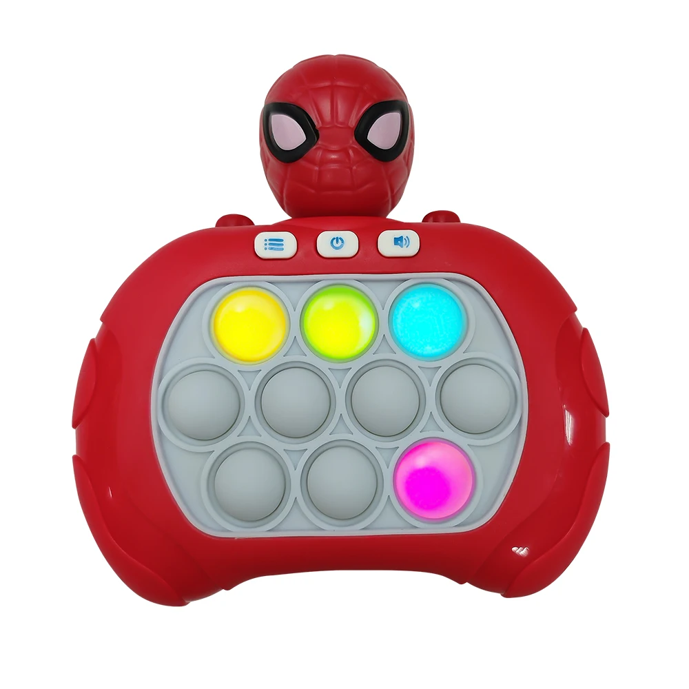 Spider Man & Stitch Quick Push Game Pop Up Fidget Bubble Electronic Pop it Pro Game Light AntiStress Toys Dla Dorosłych Dzieci Prezent