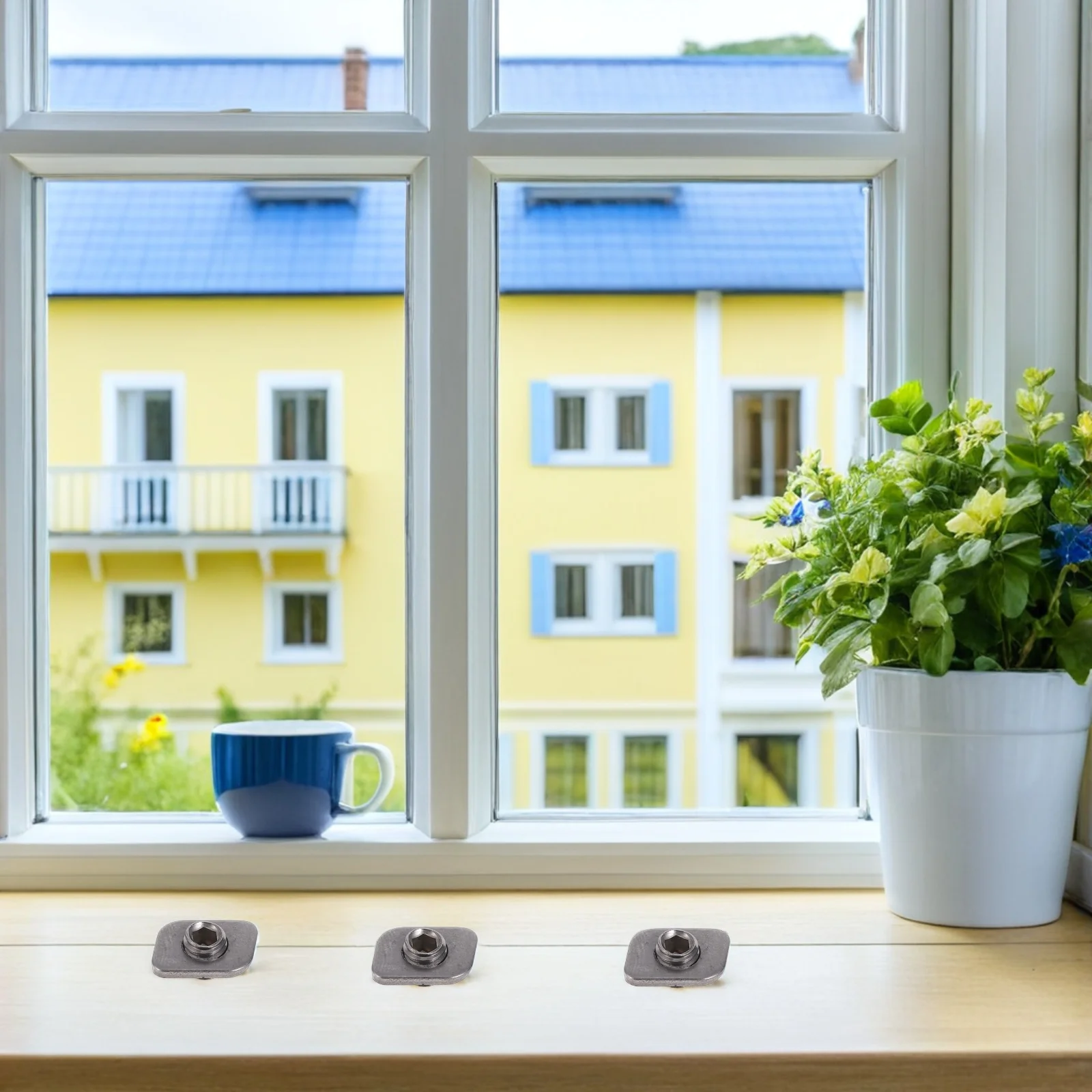 

20Pcs Window Lock Stopper Stainless Steel Sliding Limiter for Home Security - Adjustable Window Opening Restriction Support