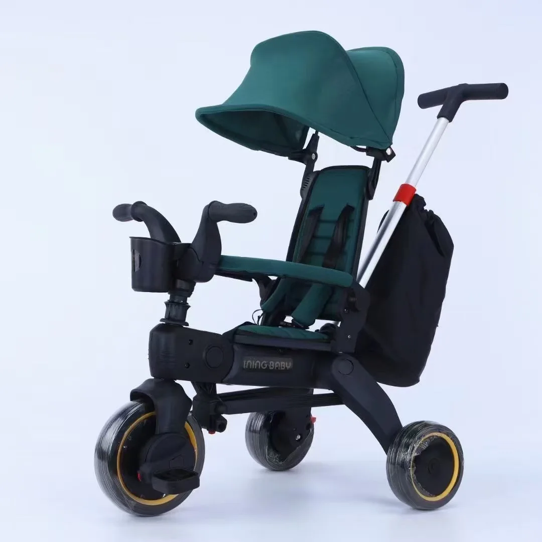 Wholesale Children's Tricycle 1-5 Years Old Foldable Baby Stroller Lightweight Baby Bike Stroller Three Wheels Stroller