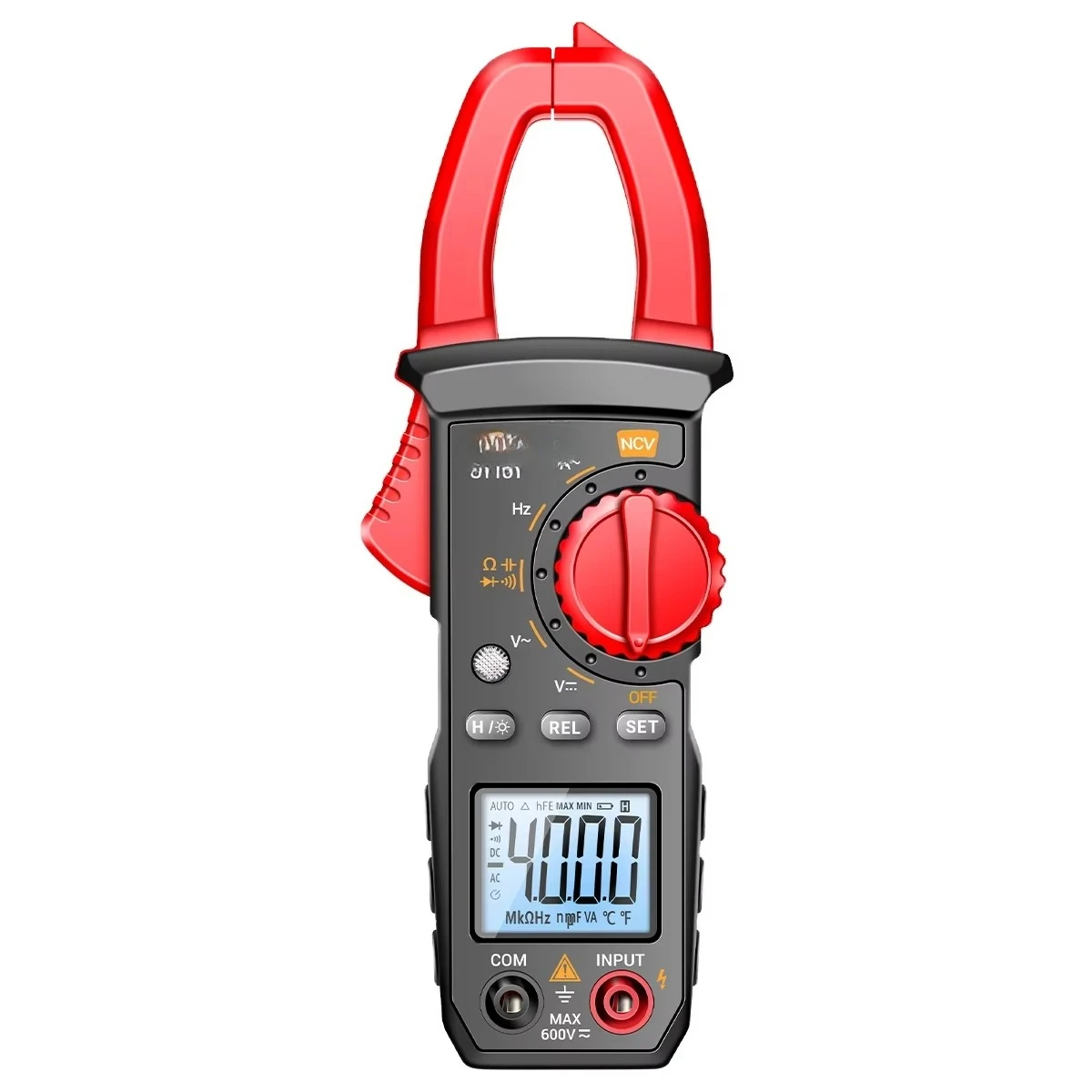 

ST182 Digital Clamp Meter 4000 Counts AC/DC Current Voltage Multimeter NCV Hz Capacitance Ohm Tester for Car