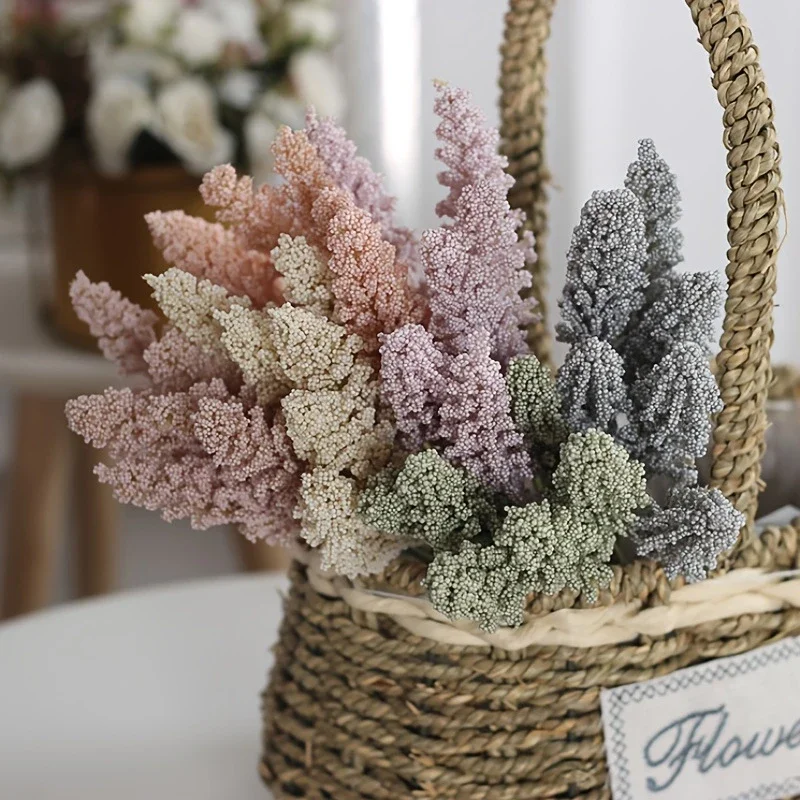 6 Stück 32 cm Ähre Qualität natürliche getrocknete Blumen Kaninchenschwanz Pampas Reed getrockneter Blumenstrauß Hochzeit Party Dekoration Pflanzen ﻿ – Detail 3