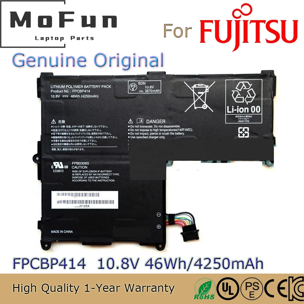 

Brand New Original FPCBP414 10.8V 46Wh Laptop Battery for Fujitsu Stylistic Q704 FPB0308S CP642113-01