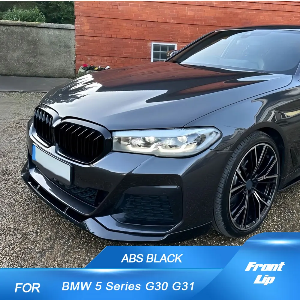 

Gloss Black Car Front Bumper Lip Spoiler For BMW 5 Series G30 G31 LCI 2021-2023 Front Lip Gurad Front Body Kits