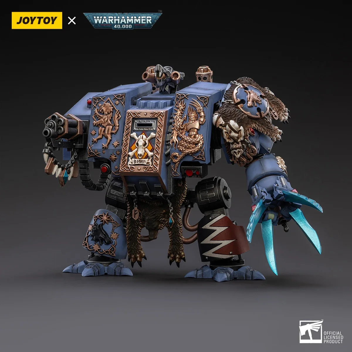 حار JOYTOY JT2924 1/18 Warhammer 40K عمل الشكل Mecha الفضاء الذئاب بيورن سقطت الأيدي أنيمي نموذج مخصص لعب الأولاد الهدايا