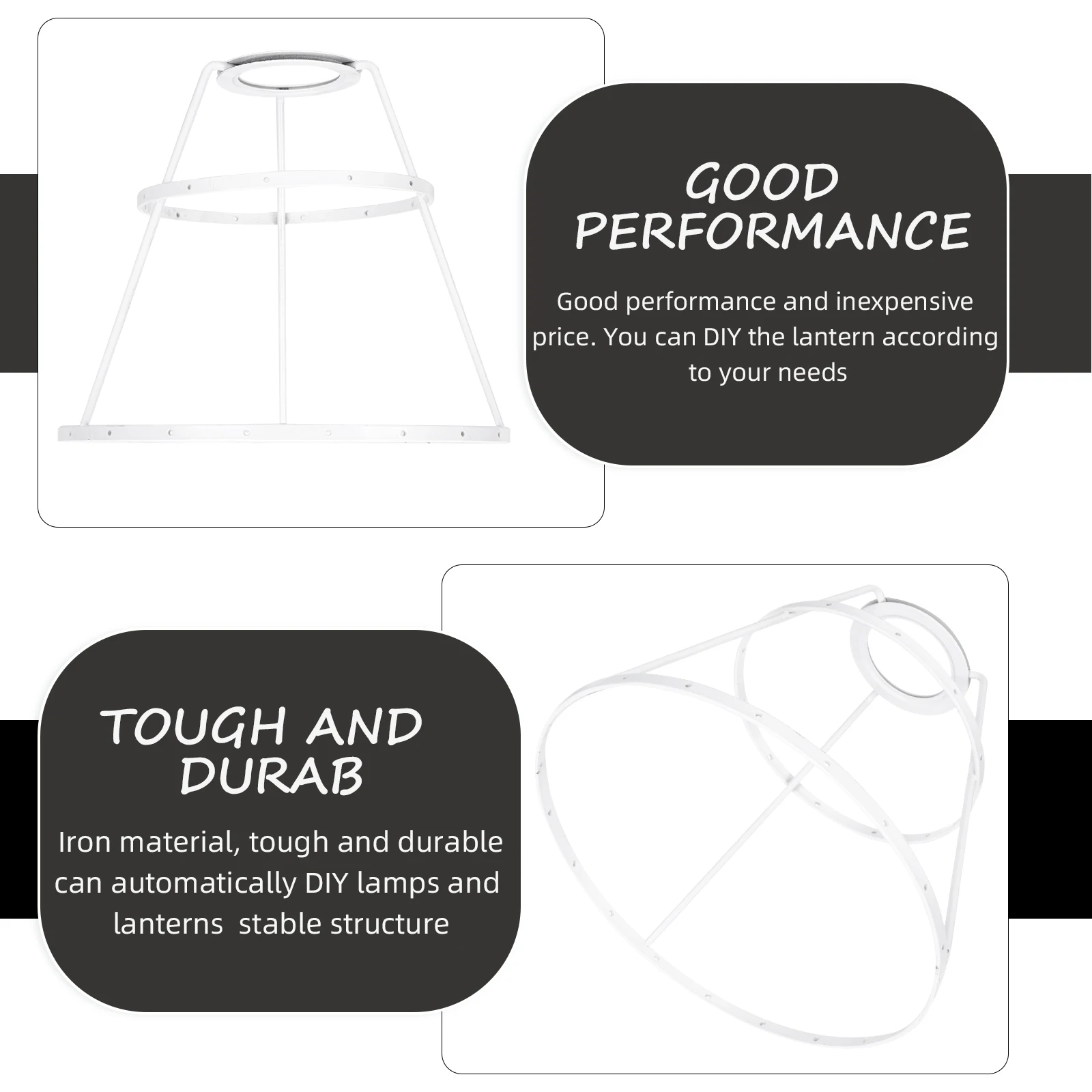 

Creative Diy Lampshade Frame Iron Lampshade Holder For Table Lamp Ceiling Light Chandelier Durable Rustproof Metal Lighting
