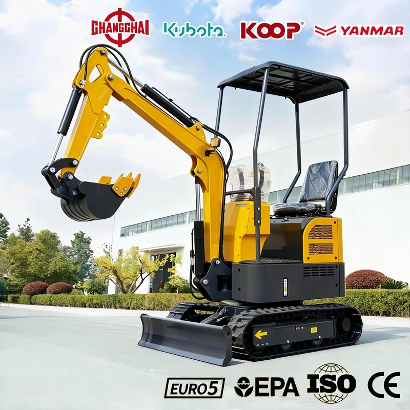 

Мини-экскаватор 0,8 тонны с двигателем Kubota, стандарт EPA/Euro 5, для сельского хозяйства и строительства, дизельный, с комплектом инструментов.