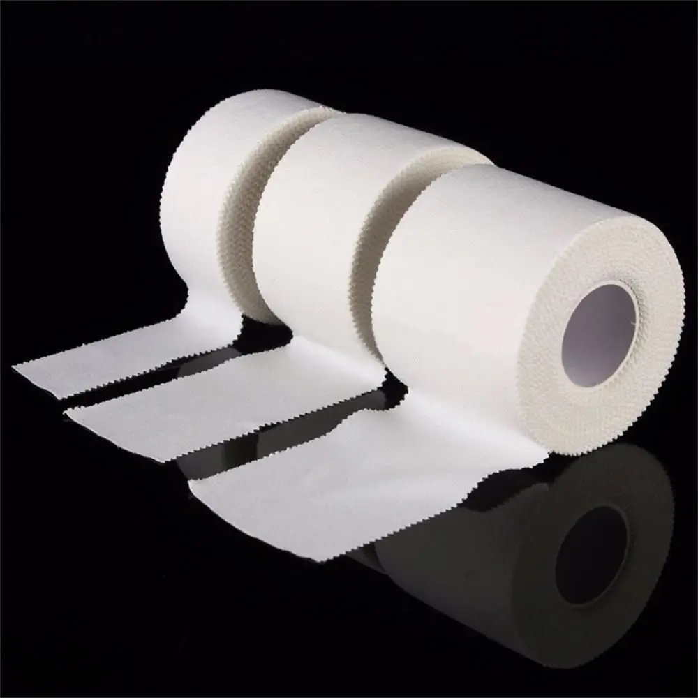 1PC Medical Waterproof Cotton White Premium Adhesive Tape Sport Binding Physio Muscle Elastic Bandage Strain Injury Care Support