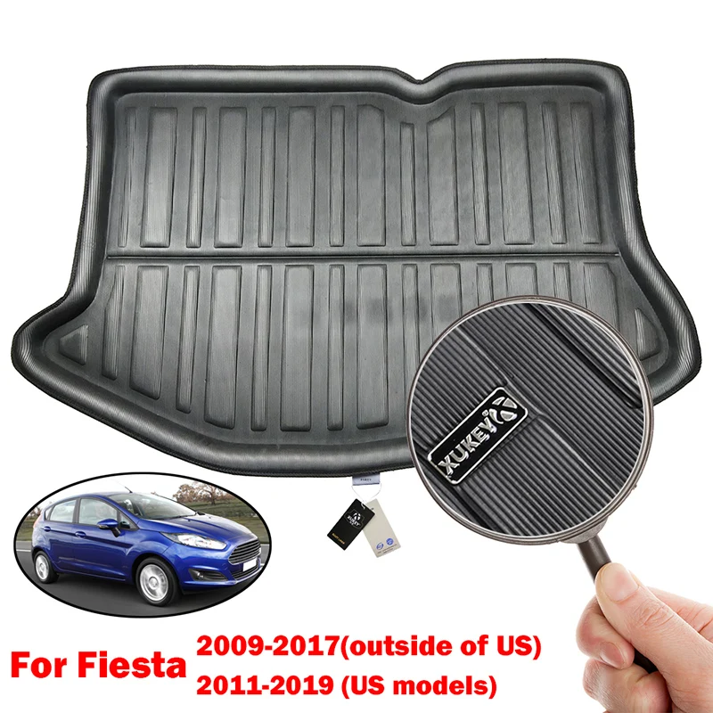 Fit For Ford Fiesta 2009 2010 2011 2012 2013 2014 2015 2016 2017 Hatchback Boot Liner Rear Trunk Mat Cargo Tray Floor Carpet