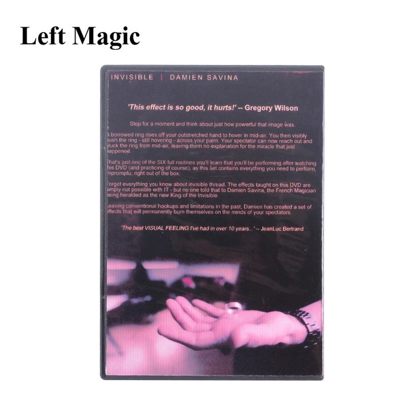 Invisible By Damien Savina With ITR Magic Tricks (DVD+ GIMMICK) Close-Up Street Stage Floating Magic Tricks Products Toys