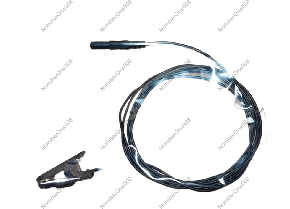 EEG Ear Clip Electrode Gold-plated for OpenBCI NeuroSky TGAM, 1.5mm Shielded Cable Biosignal Sensor BCI