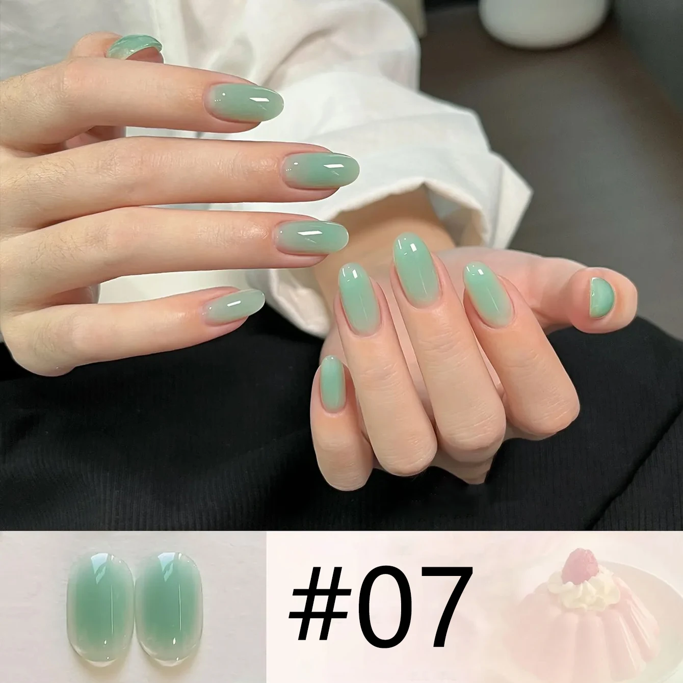 2026 Beliebter Icy Jelly Nagelgel-Lack, Makronen-Pastellfarbenes Transparentes Nagelgel, Cremige Textur, Aushärtbares UV-Gel für Nagelstudios – Detail 8