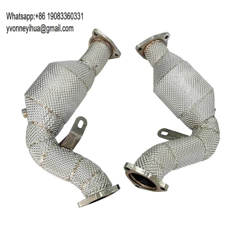 

Высокопроизводительный выхлопной патрубок из нержавеющей стали с теплозащитным экраном для Audi S5 B8 B8.5 8T Series 2012 3.0L Quattro