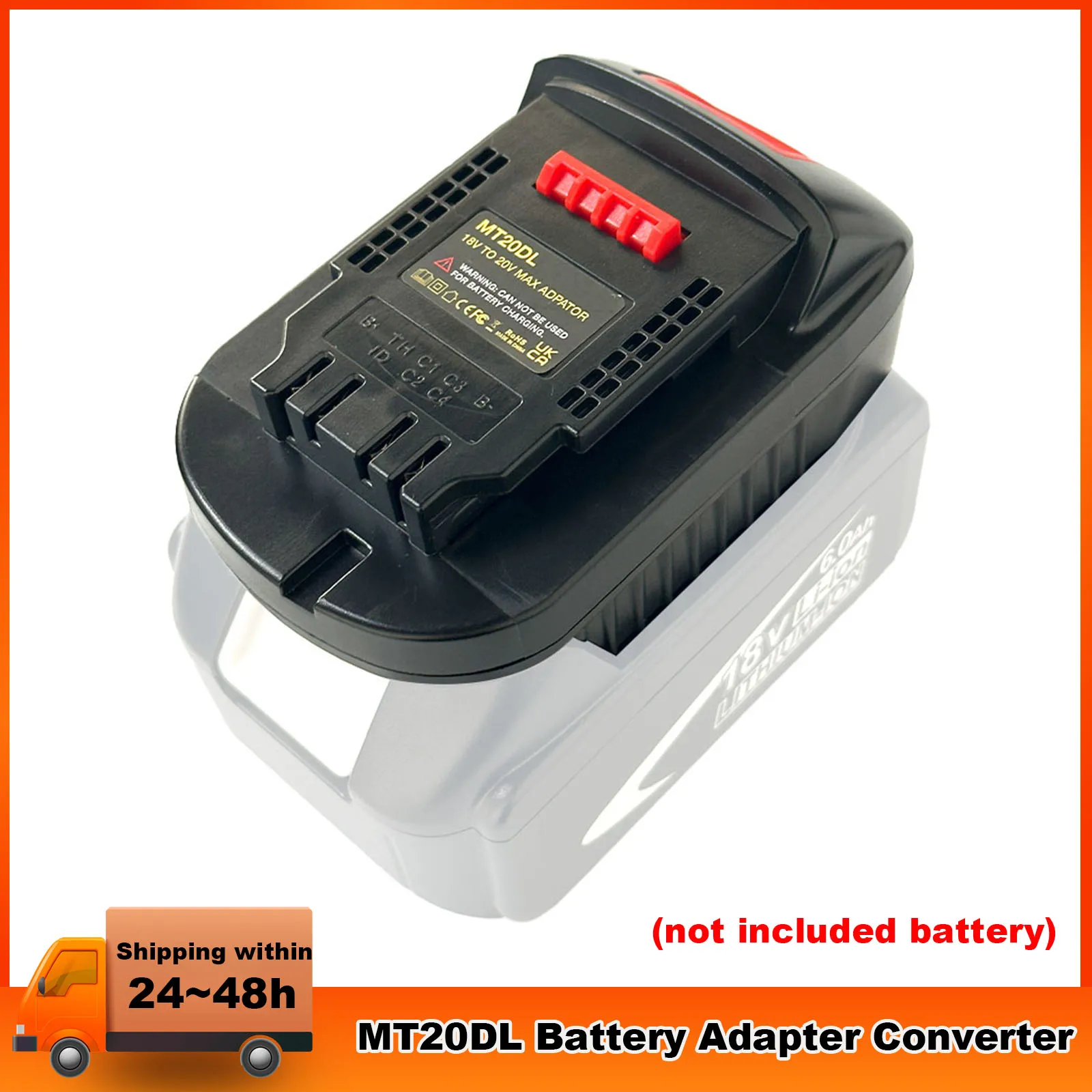 NEW MT20DL Battery Converter Adapter For Makita 18V Bl1830 Bl1860 Bl1815 Convert To Dewalt 18V 20V DCB200 Li-Ion Battery