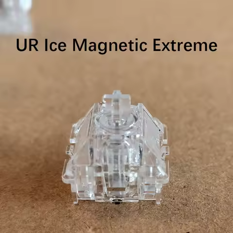 UR Ice Magnetic Extreme Switch Fully Transparent Adjustable Actuation Linear Magnetic Switch for Custom Mechanical Keyboard