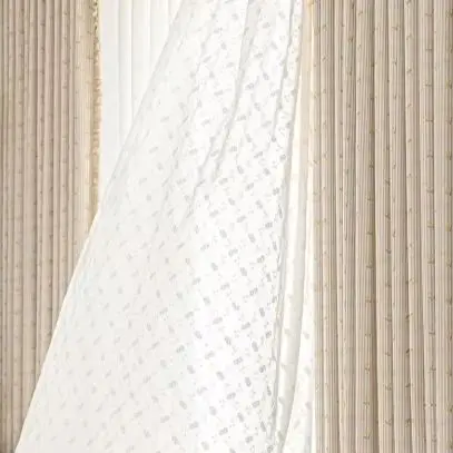 Golden Orchard Plaid Cotton and Linen Jacquard Curtains for Children's Room with High Curtains for Living Dining Room Bedroom