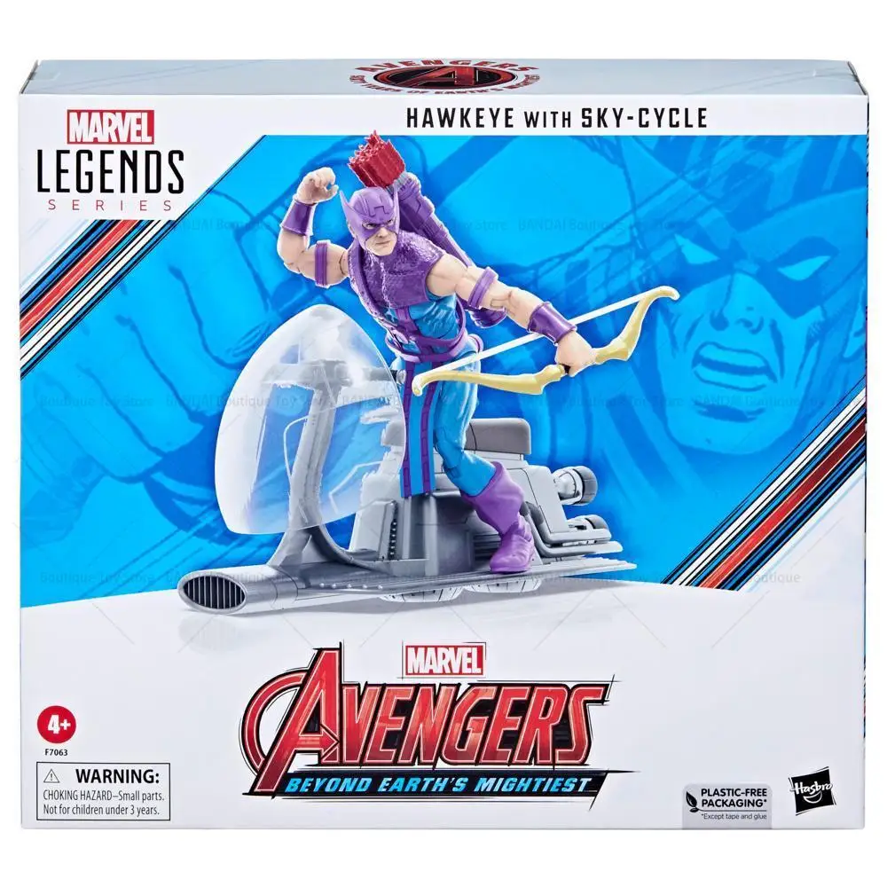 

Hasbro Marvel Legends Series Соколиный глаз с небесным циклом Мстители 60-летие экшн-фигурка модель игрушка подарок для мальчика новинка на складе