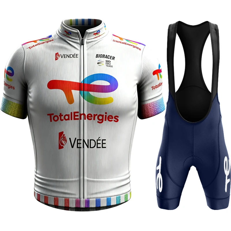 

Men's Bike Clothing Cycling Jersey Pants Man TotalEnergies Bib Clothes Road Bicycle Mens Uniform Triatlon Mtb Male Jerseys Wear