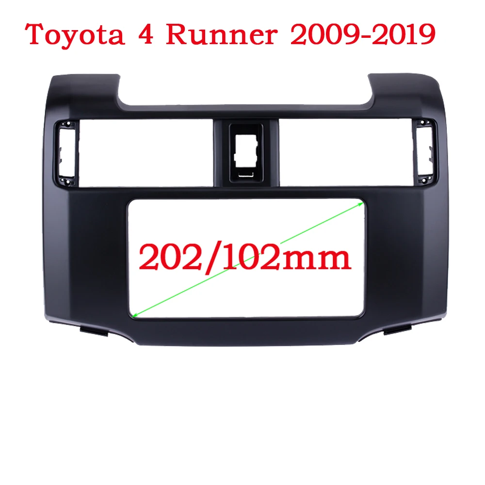 RSNAVI 2 Din Car Radio Fascia for Toyota 4 Runner 2009-2019 Car refitting DVD frame Panel Frame Cover Trim Kit Multimedia fascia