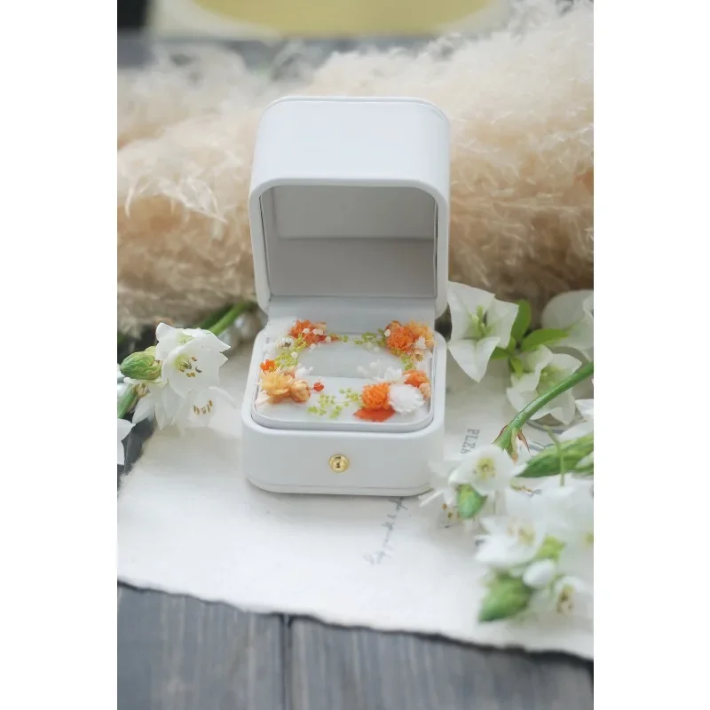 Mori wedding proposal eternal flower can be customized jewelry box