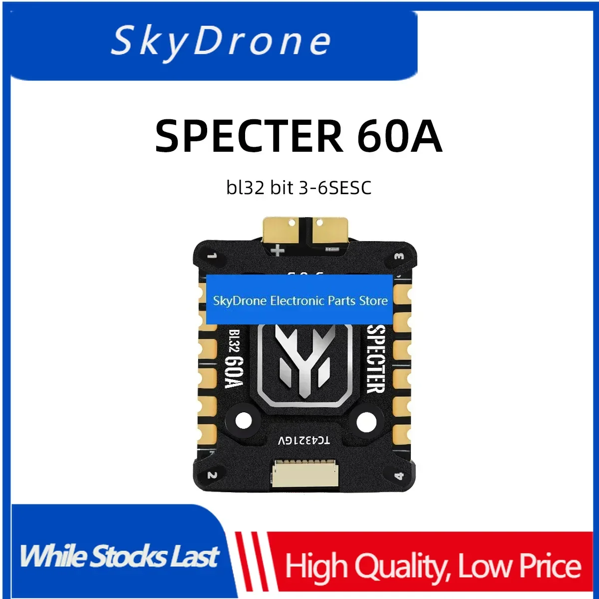 SkyDElHglrc Specter 60a Bl32 4in1 Mini Esc G071 128k Integrated Heat Sink 20x20mm 3-6s For Fpv S Diy Parts