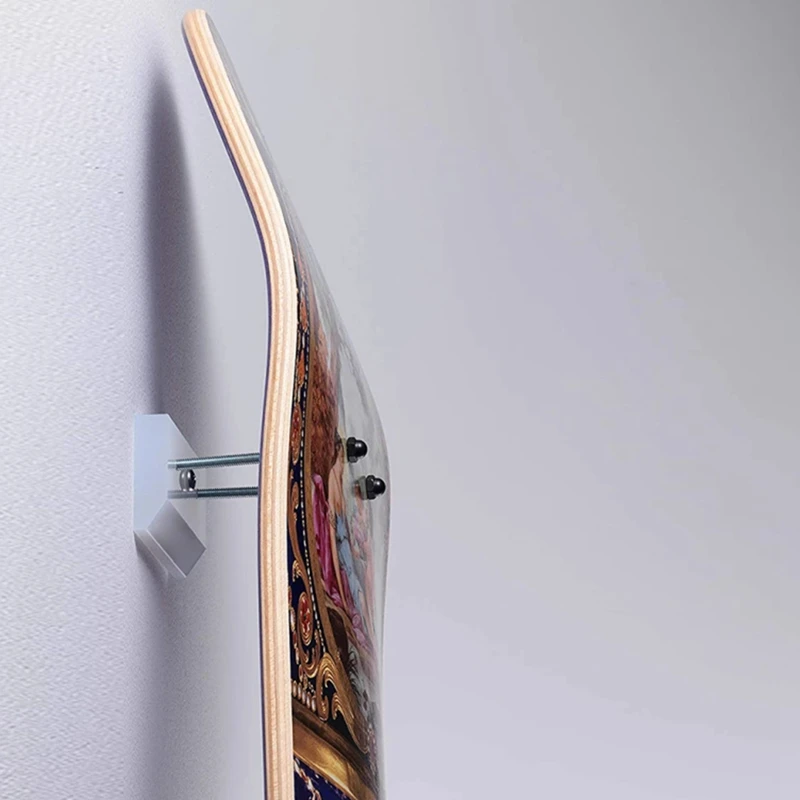 Uchwyt ścienny na deskorolkę Longboard Deck Display Rack Stojak do przechowywania Kryty schowek na deskorolkę