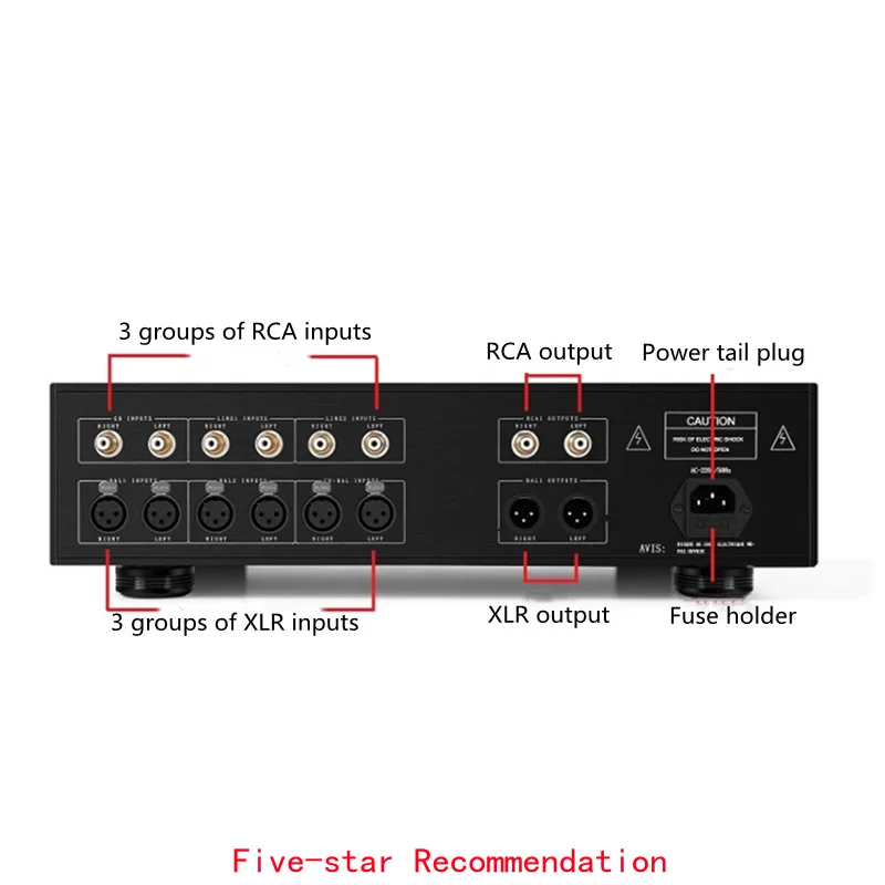 YU-02 MK-9200 Class A Fully Balanced HI-END Pre Amplifier, Tweeter & Wooofer Adjustment, RCA/XLR In/Out, Load 600 Ohm