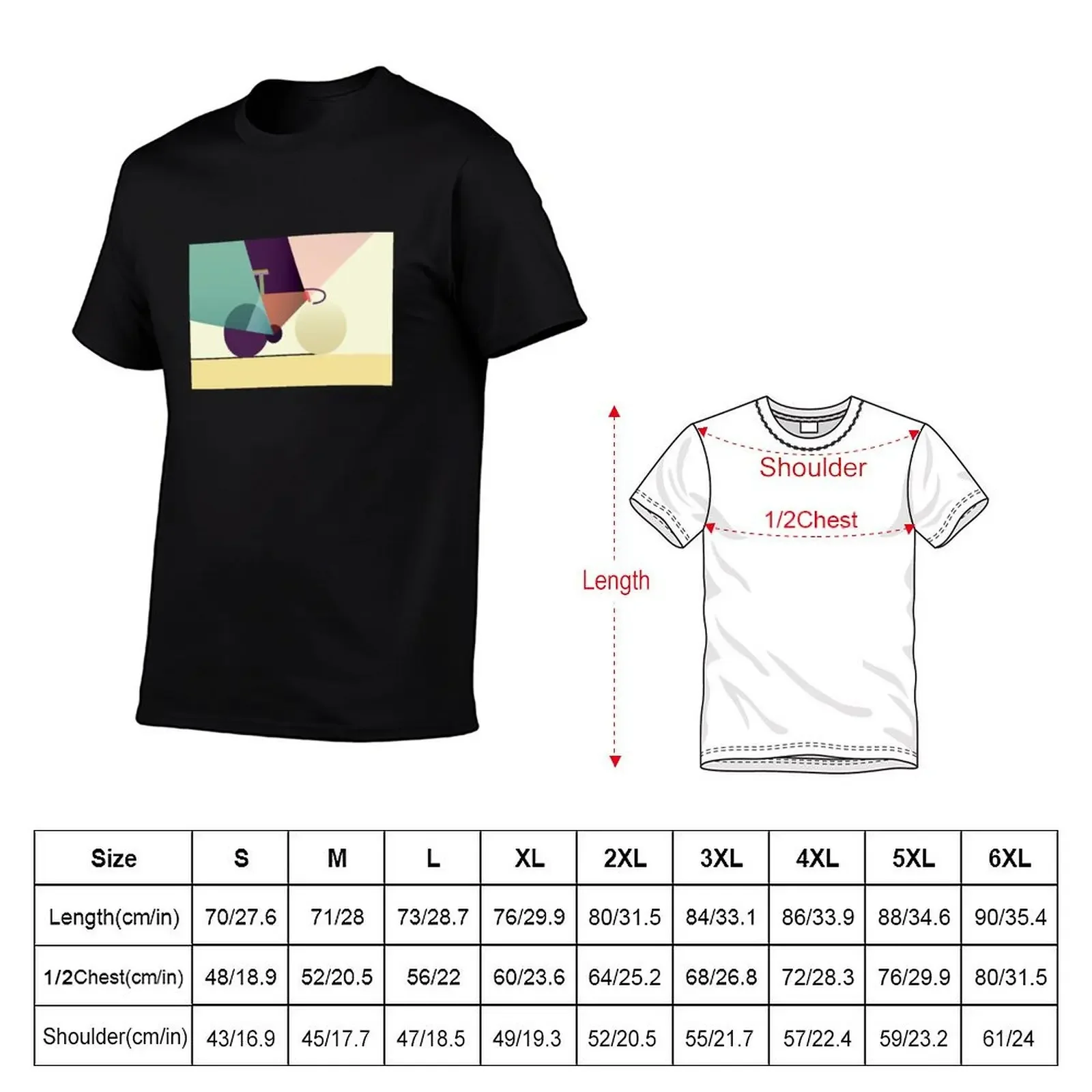 Geometric Cycling T-Shirt vintage anime shirt street wear blanks custom t shirt mens clothing