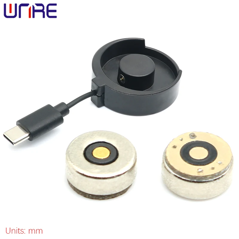 Intelligent Magnetic Charging Compartment Circular Male Female With Android Type-C Ring Charging Interface Socket Connector