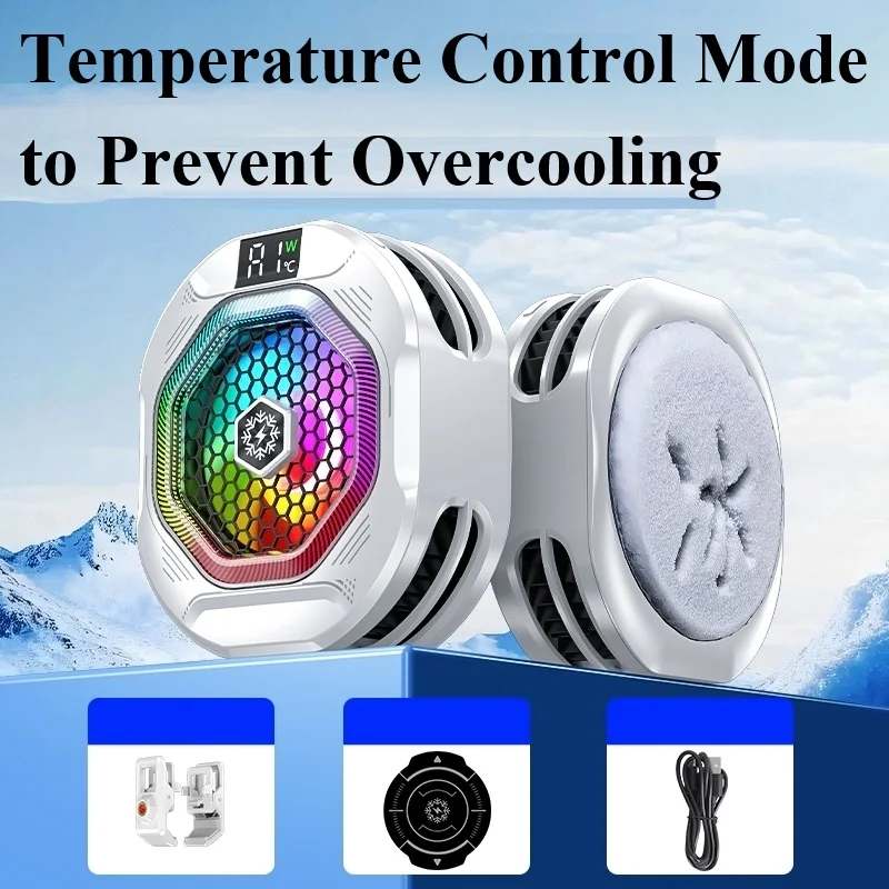 TH12 Pro 27 واط مبرد الهاتف أشباه الموصلات المغناطيسي تبريد الجليد قوي سريع البرد كليب على الألعاب برودة التحكم في درجة الحرارة #3